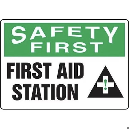Accuform OSHA SAFETY FIRST SAFETY SIGN FIRST MFSD911XP MFSD911XP